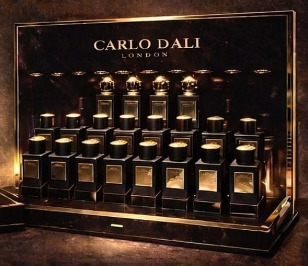 The Carlo Dali Perfume Bar in a retail setting
